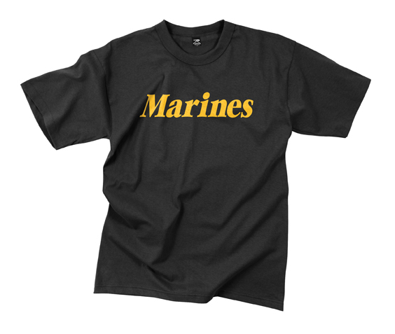 T-Shirt Marines zwart