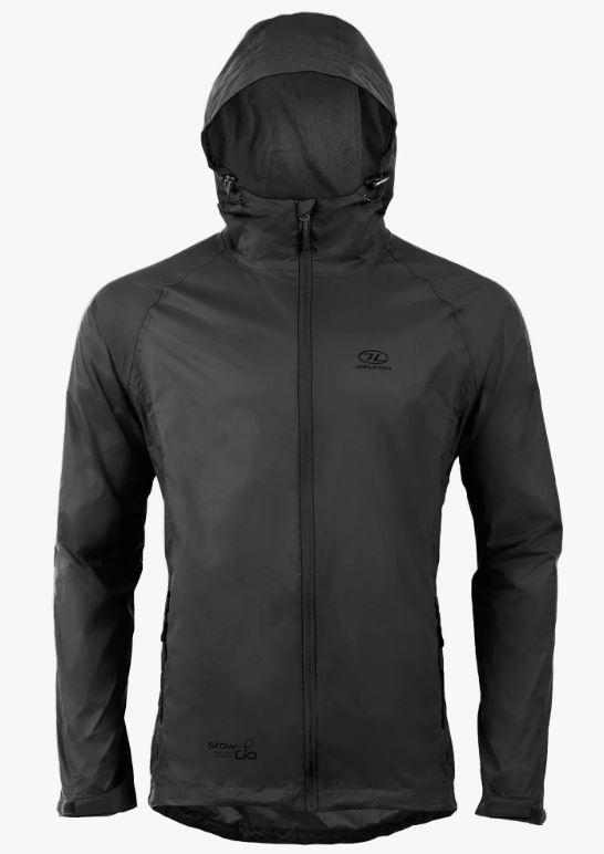 Stow and Go Waterproof Jacket Black